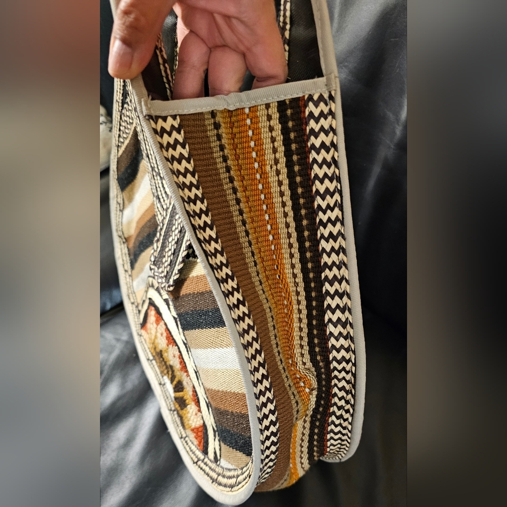 Columbian Handmade Artisan Bohemian Woven Purse NWOT - Picture 6 of 9